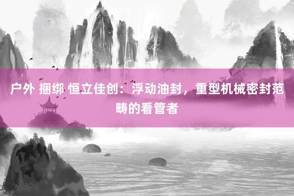 户外 捆绑 恒立佳创：浮动油封，重型机械密封范畴的看管者